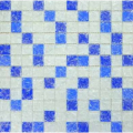 803 Мозаїка Мікс білий блакитний синій колотий