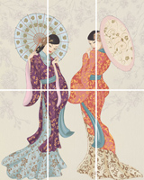 DEC SET (6) GEISHA BLANCO декор6