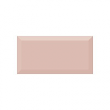 MONOCOLOR SALMON BISELADO BRILLO