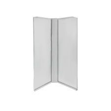 4985013991 IDO Showerama 8-5 Задние стенки к душевой кабине 90x90см, серебряный профиль/тоноване стекло