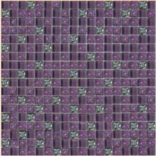 569 Мозаїка мікс фіолетовий рельєфний- рельєфна платина