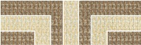 LIST MEANDER RAMZES BROWN BEIGE фриз